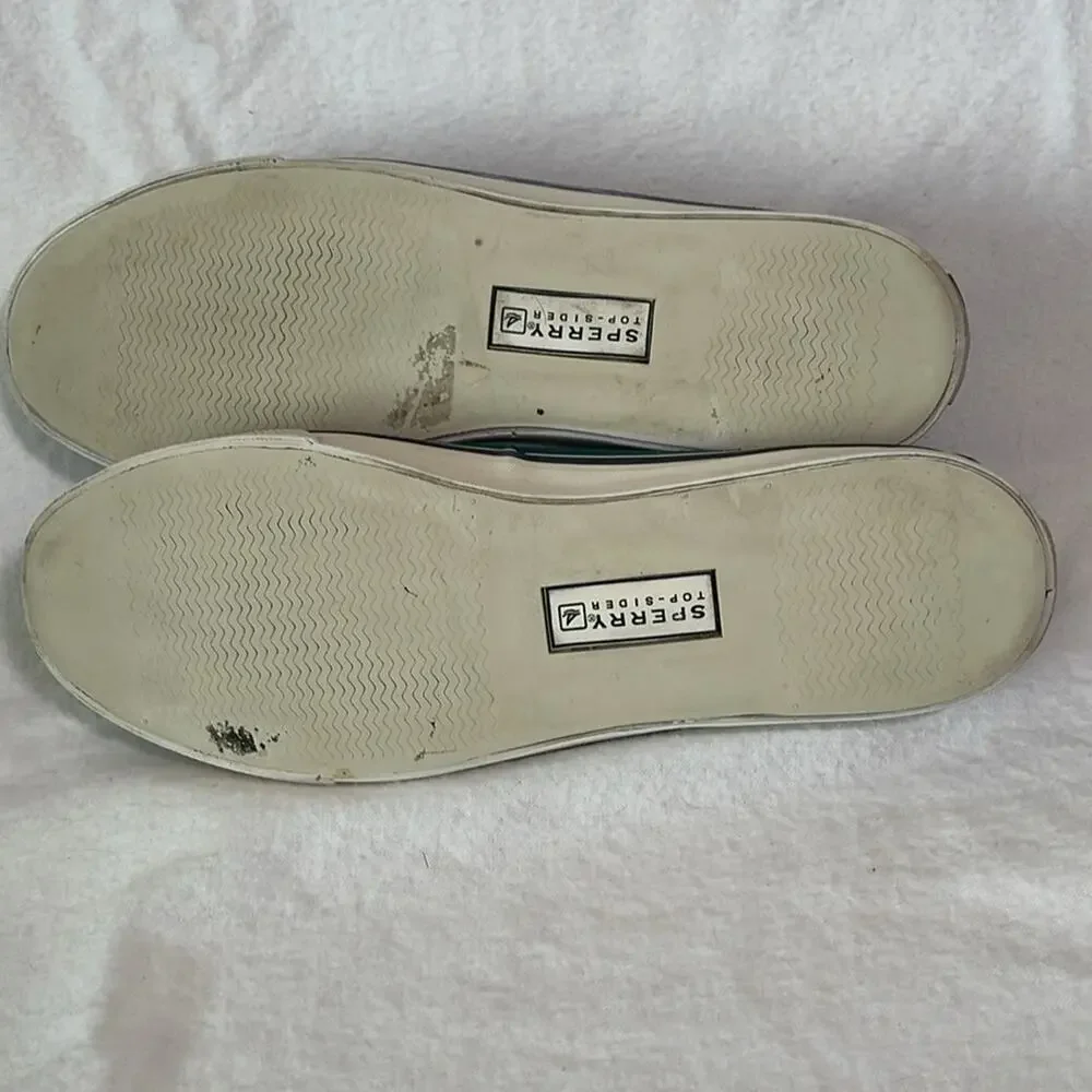 Sperry Women's Blue Canvas Boat Shoes